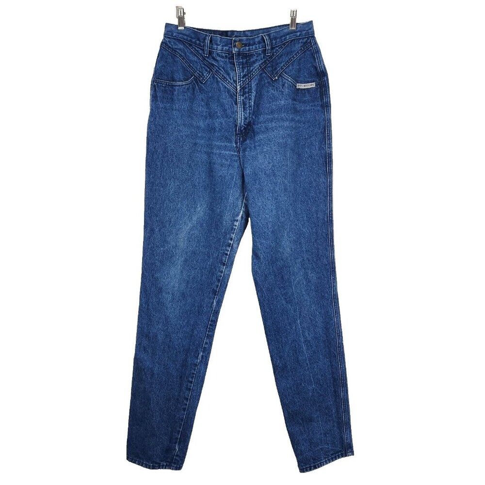 Rockies Bareback Western Jeans 30 X 34 Blue 100% Cotton Tapered Rocky Mountain